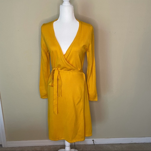 appraisal Dresses & Skirts - Appraisal Yellow Wrap Dress